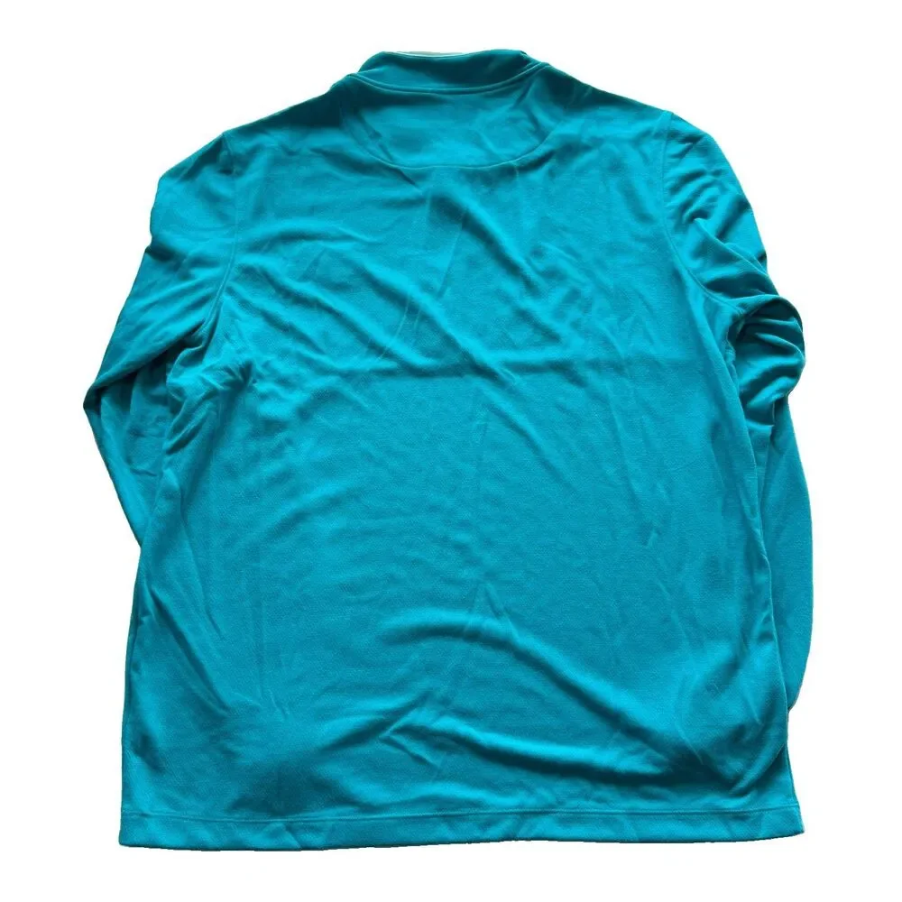 Charlotte Hornets Nike Jordan 1/4 Zip Warm Up Pullover Teal Mens XL Tall FD9136